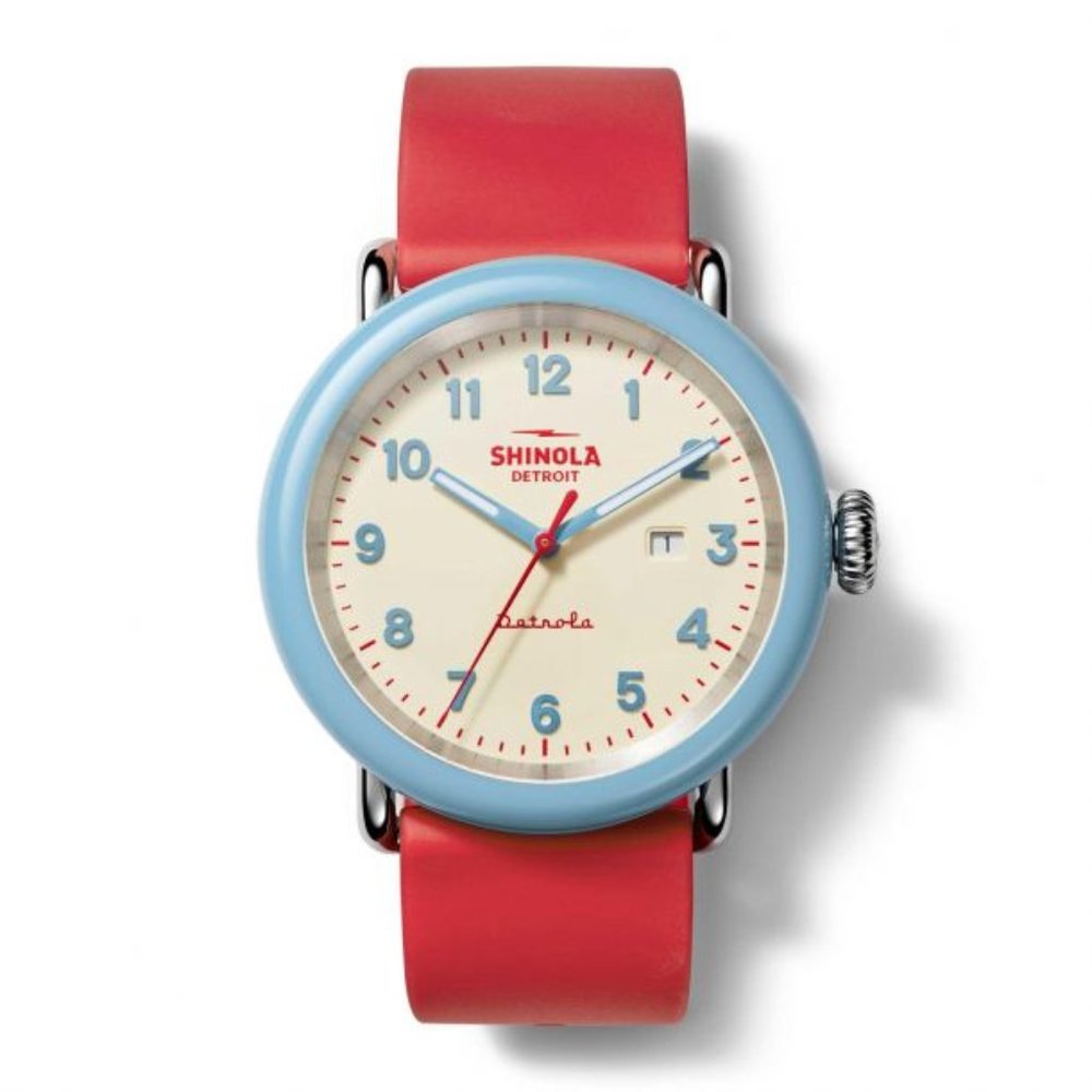 Shinola Detrola The SPF Silicone Strap Watch, 43mm